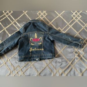 Customs Jean jacket name (Juliana) 4T